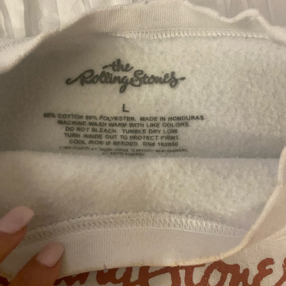 The Rolling Stone Lips Distressed Sweatshirt - Picture 2 of 3